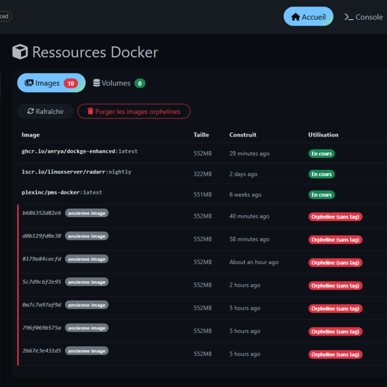 Gérer ses conteneurs Docker autrement : le fork Dockge Enhanced (surveillance d’images, scan CVE, backup automatique, gestion des ressources)